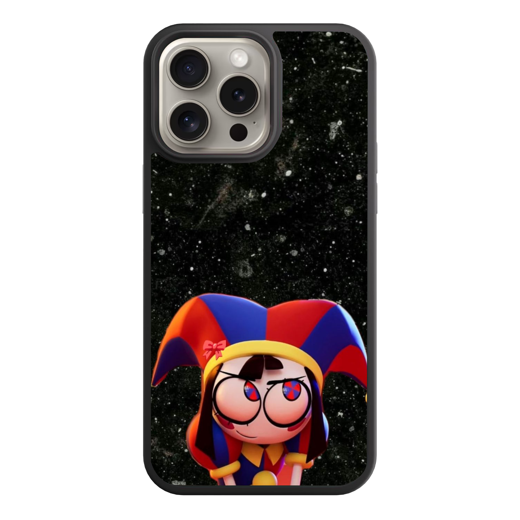 The Amazing Digital Circus Pomni Phone Case For iPhone Samsung Galaxy Pixel - Pomni On Space Background