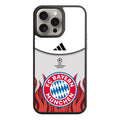 FC Bayern Munich Phone Case For iPhone Samsung Galaxy Pixel - Fiery FC Bayern Munich Logo With UEFA Champions League Crest