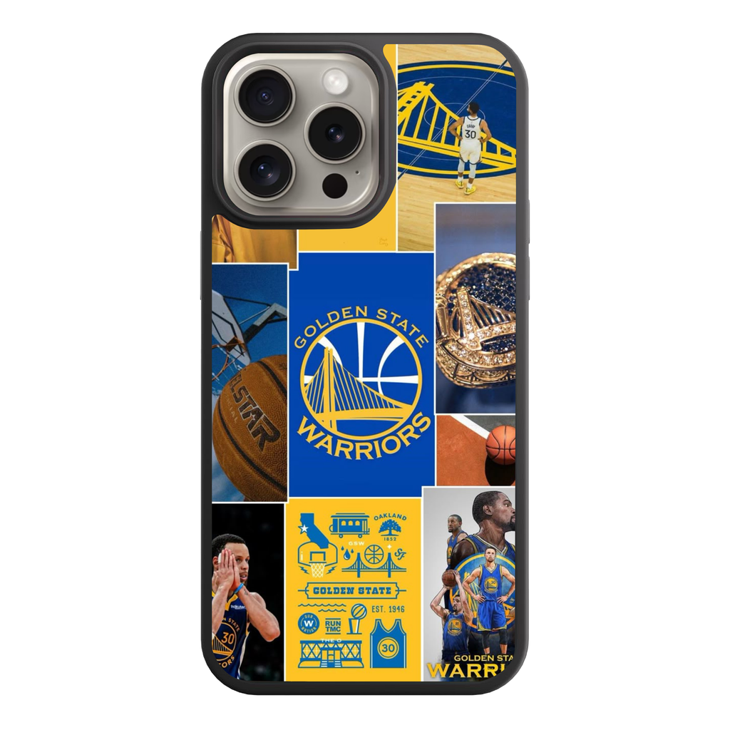NBA Golden State Warriors Phone Case For iPhone Samsung Galaxy Pixel - Golden State Warriors Championship Collage Poster