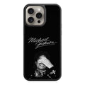 Michael Jackson Phone Case For iPhone Samsung Galaxy Pixel - Michael Jackson Signature And Iconic Glove In Black Background