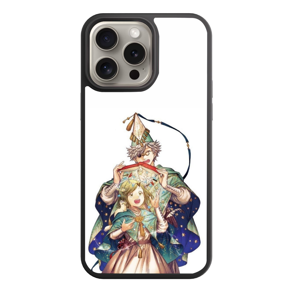 Witch Hat Atelier Phone Case For iPhone Samsung Galaxy Pixel - Qifrey Opening A Glowing Magic Book Over Coco On White Background