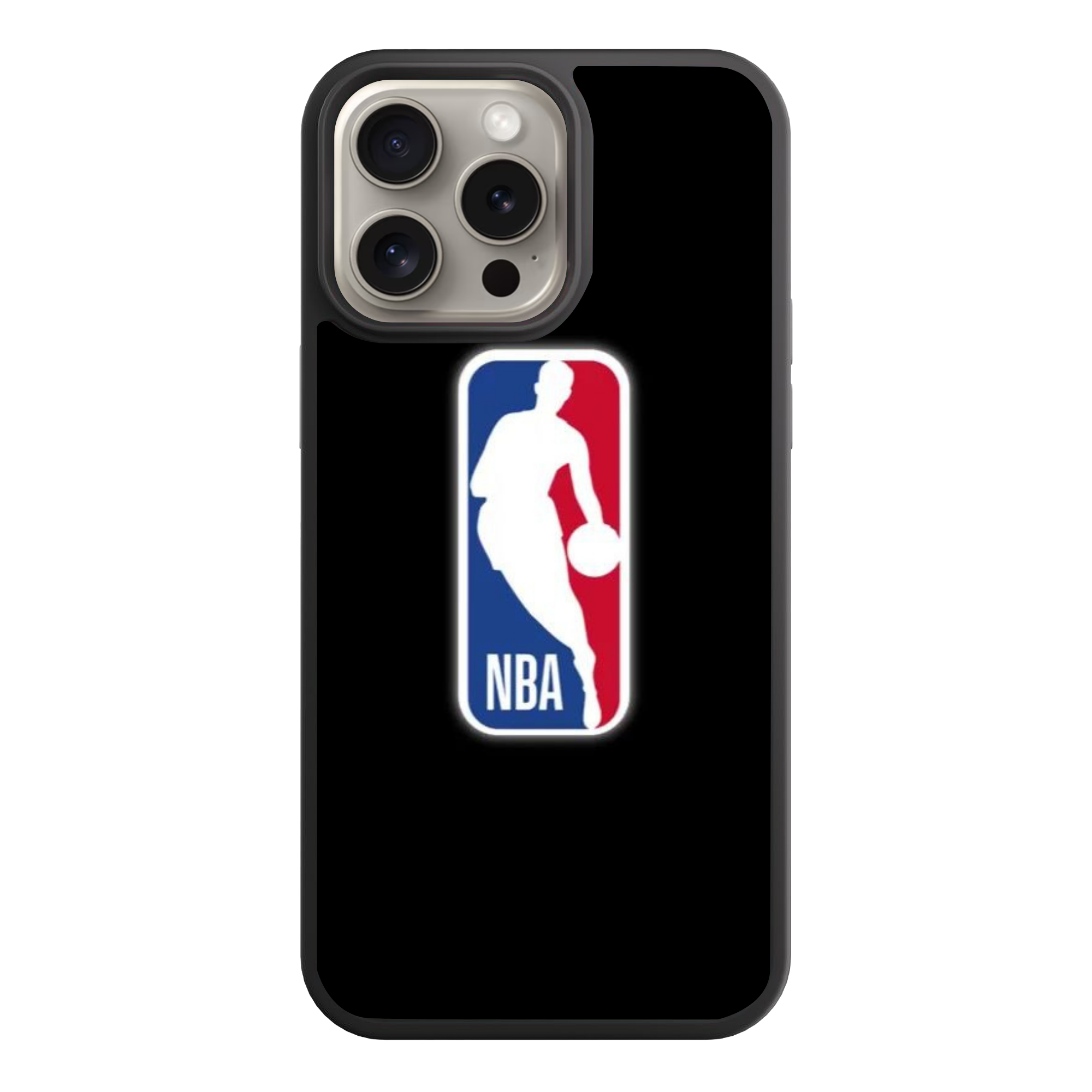 NBA Phone Case For iPhone Samsung Galaxy Pixel - NBA Logo On Black Background