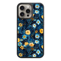 Floral Pattern Phone Case For iPhone Samsung Galaxy Pixel - Starry Night Floral Pattern On Deep Blue Background
