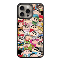 Crayon Shin Chan Phone Case For iPhone Samsung Galaxy Pixel - Crayon Shin Chan Diverse Costumes Collage On White Background