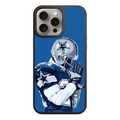 NFL Dallas Cowboys Phone Case For iPhone Samsung Galaxy Pixel - Dallas Cowboys Deion Sanders Pray With Prime Portrait On Blue Background
