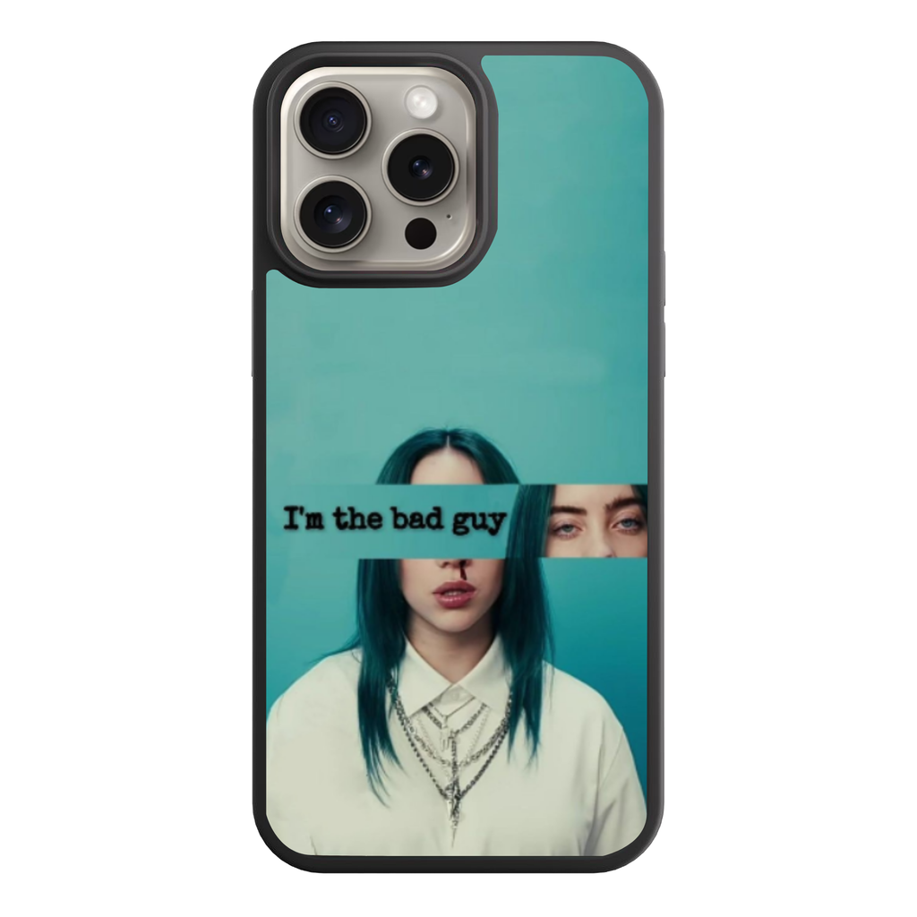 Billie Eilish Phone Case For iPhone Samsung Galaxy Pixel - Billie Eilish Mixed Photo Collage Layout On Dark Green Background