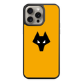 Wolverhampton Wanderers FC Phone Case For iPhone Samsung Galaxy Pixel - Wolverhampton Wanderers FC Wolf Head On Yellow Background