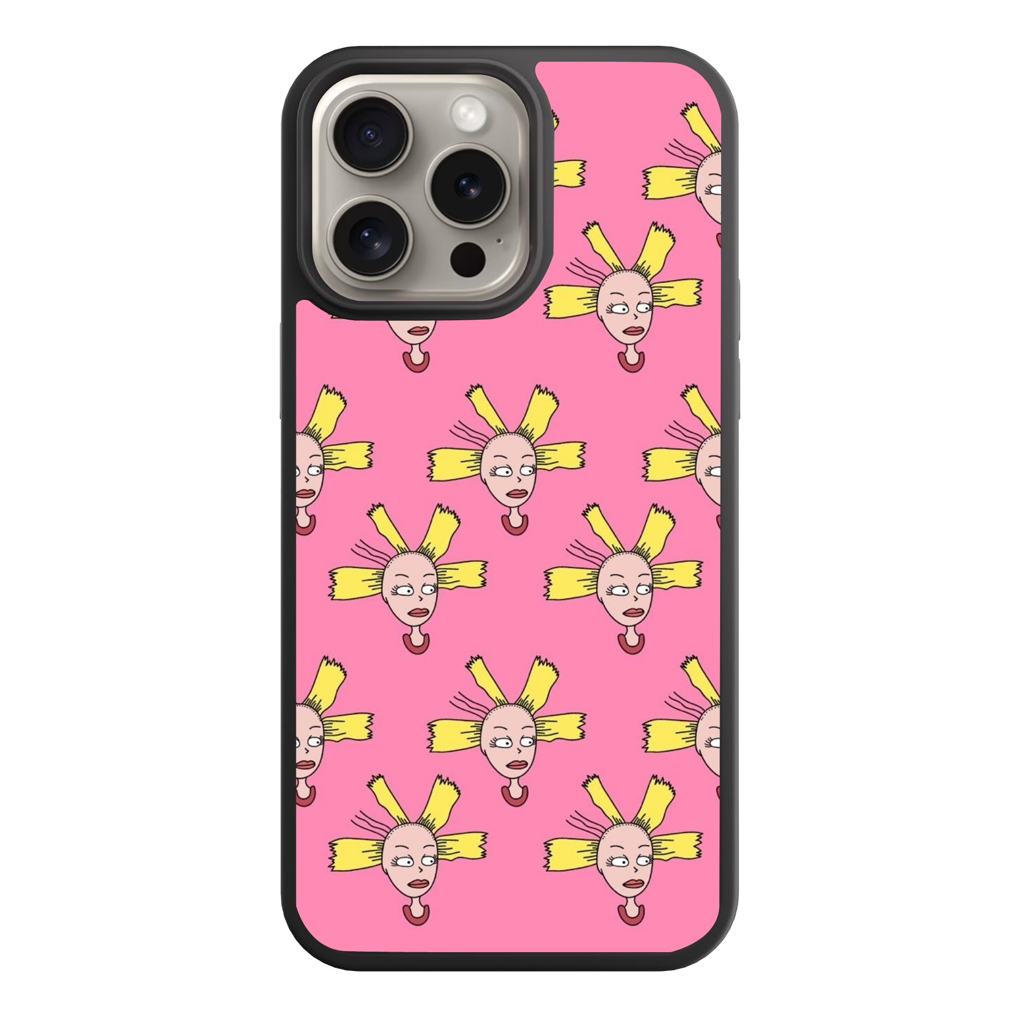 Rugrats Cynthia Phone Case For iPhone Samsung Galaxy Pixel - Cynthia Pickles Pattern On Pink Background