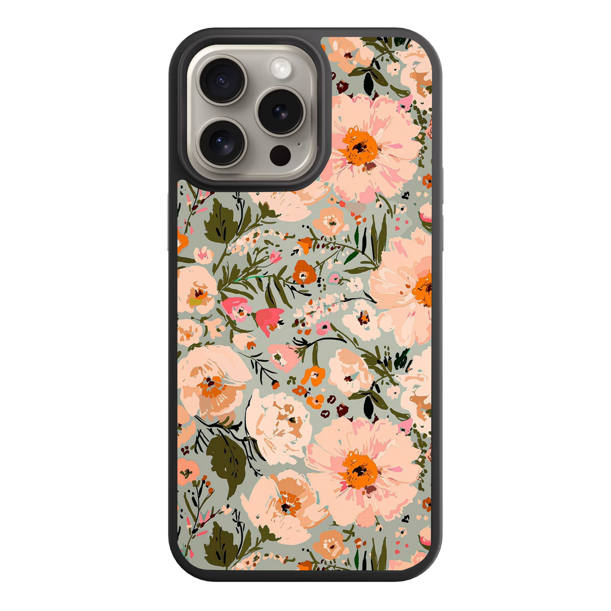 Floral Pattern Phone Case For iPhone Samsung Galaxy Pixel - Blush Pink Abstract Painted Floral Pattern
