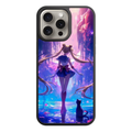 Sailor Moon Phone Case For iPhone Samsung Galaxy Pixel - Sailor Moon And Luna Standing In Magical Enchanted Forest Background