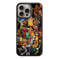 NBA Phone Case For iPhone Samsung Galaxy Pixel - NBA Players And Legends Artistic Collage On Black Background