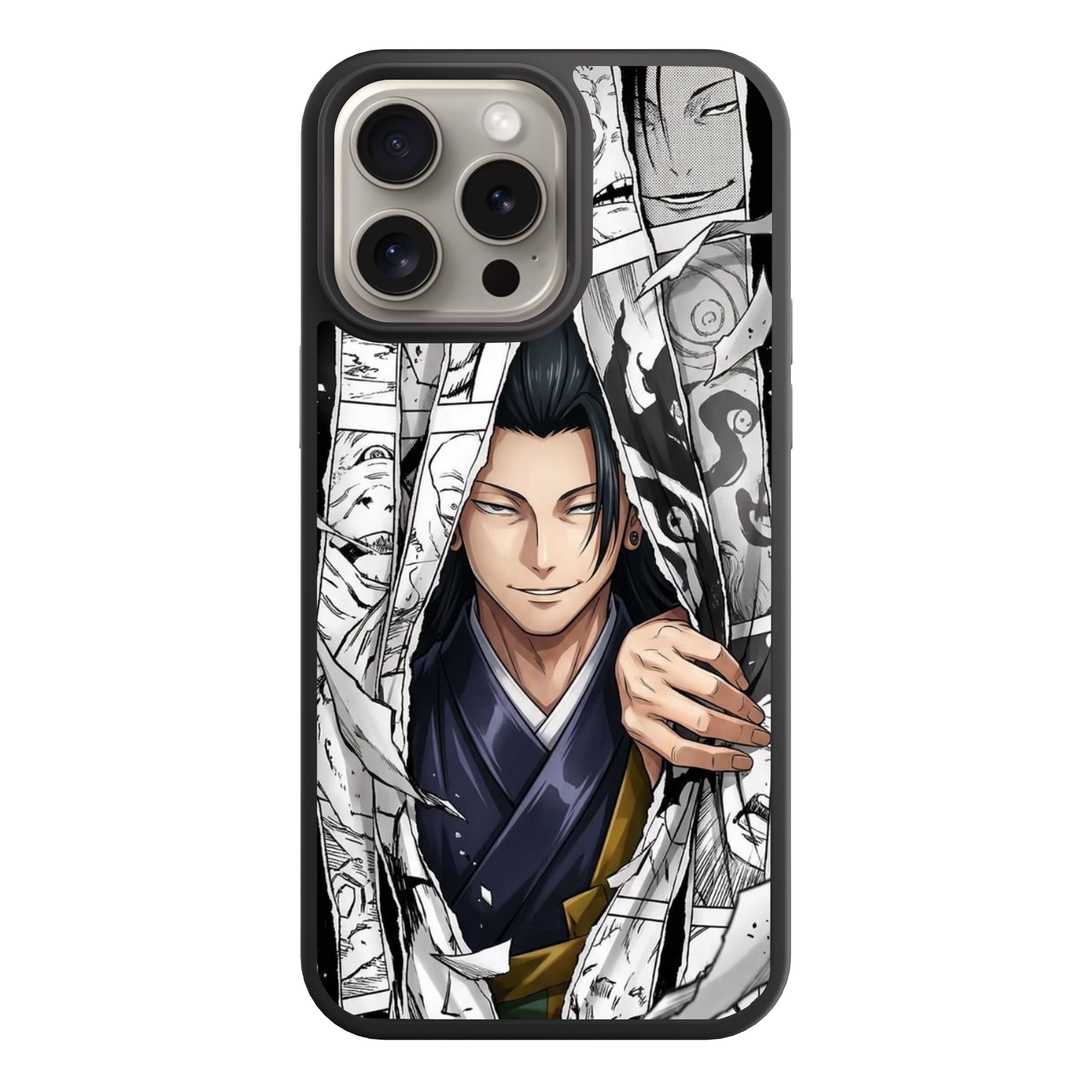 Jujutsu Kaisen Geto Phone Case For iPhone Samsung Galaxy Pixel - Suguru Geto Breaking Through Manga Panels Poster
