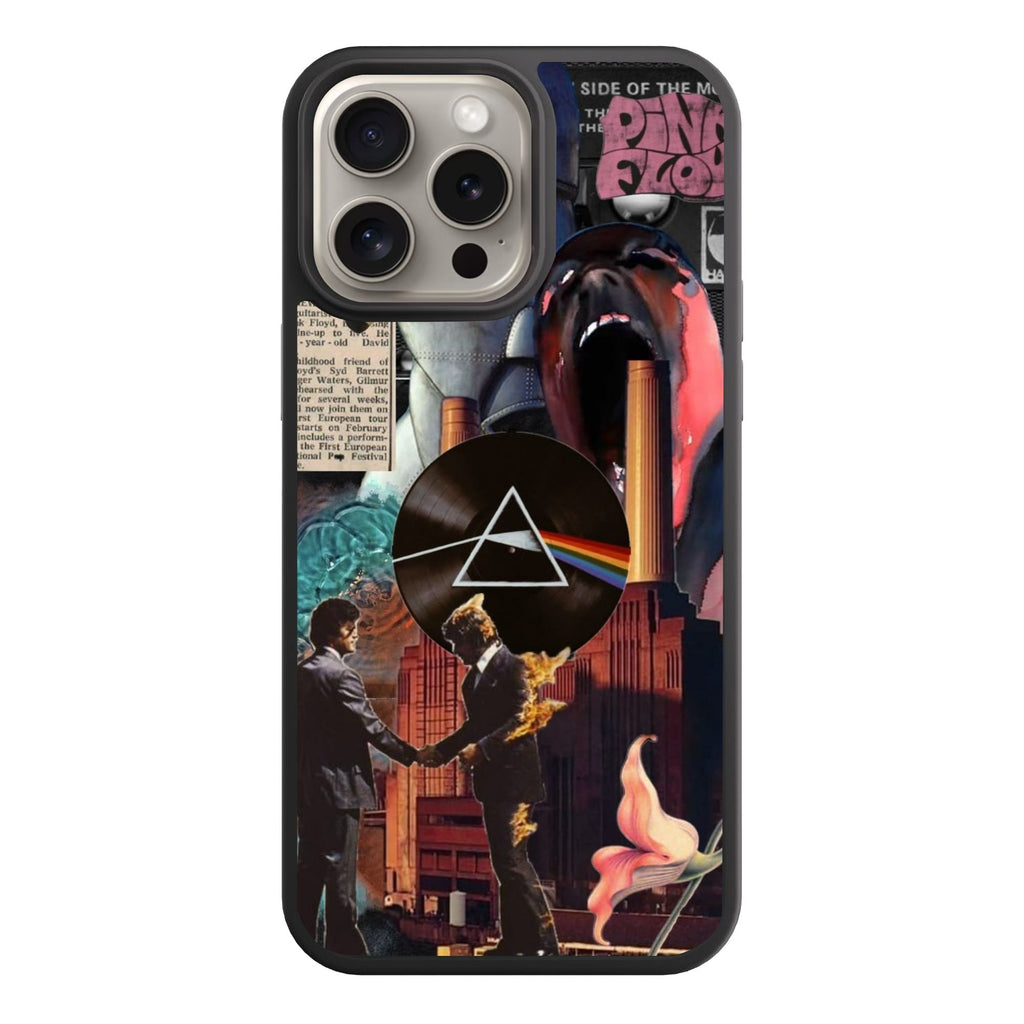 Pink Floyd Phone Case For iPhone Samsung Galaxy Pixel - Pink Floyd Album Art Surreal Collage Poster