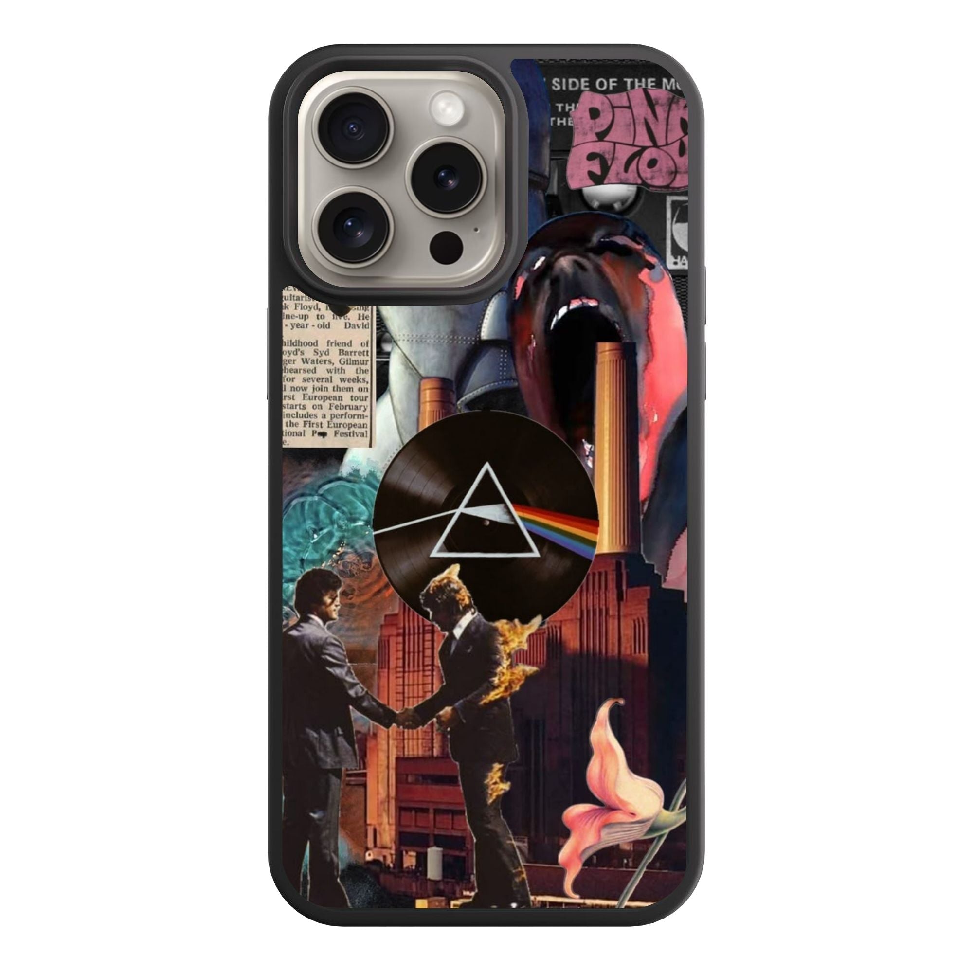 Pink Floyd Phone Case For iPhone Samsung Galaxy Pixel - Pink Floyd Album Art Surreal Collage Poster