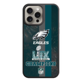 NFL Philadelphia Eagles Phone Case For iPhone Samsung Galaxy Pixel - Philadelphia Eagles Super Bowl LIX Champions On Midnight Green Stripes Background