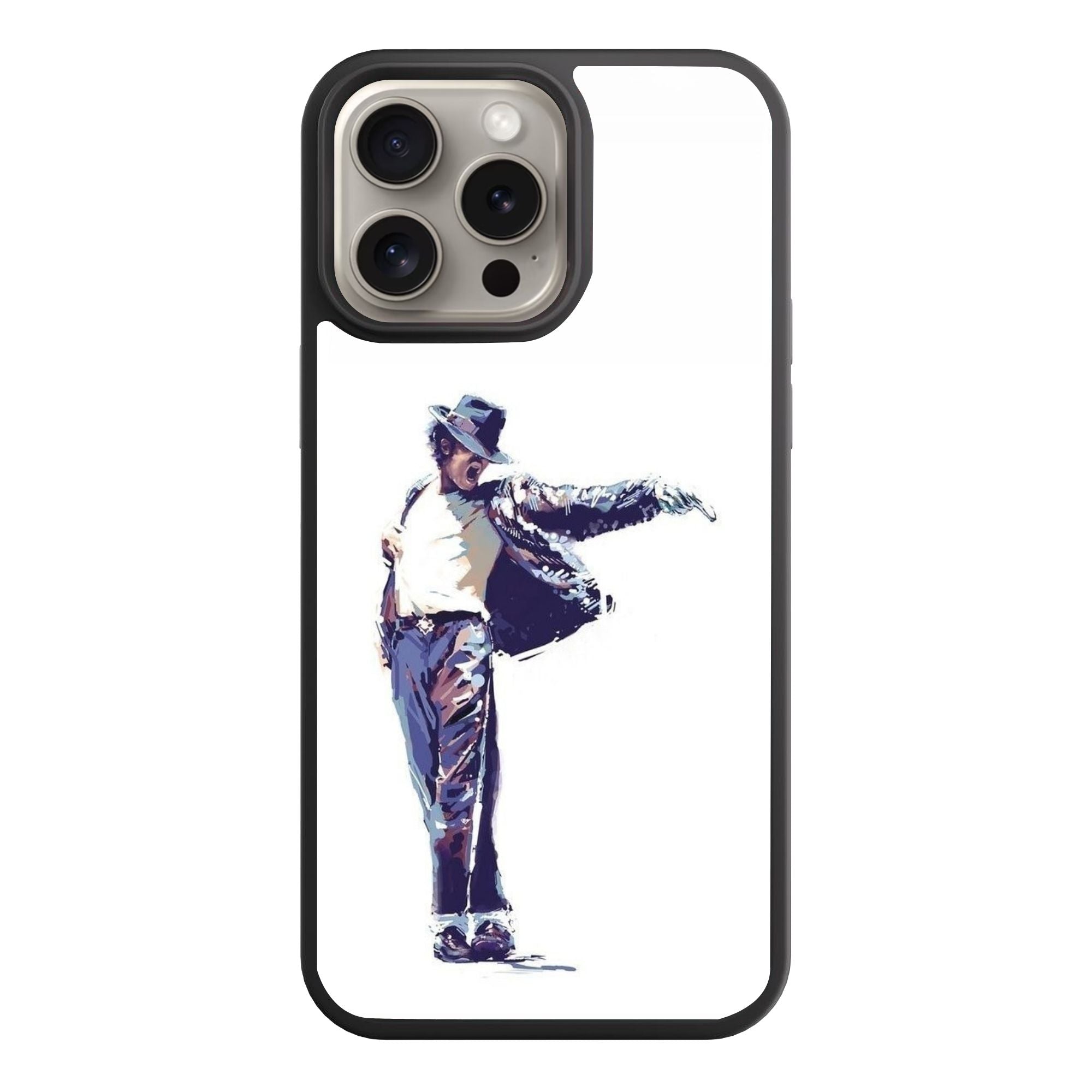 Michael Jackson Phone Case For iPhone Samsung Galaxy Pixel - Michael Jackson Painting In White Background