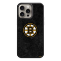 NHL Boston Bruins Phone Case For iPhone Samsung Galaxy Pixel - Boston Bruins Logo On Distressed Black Background