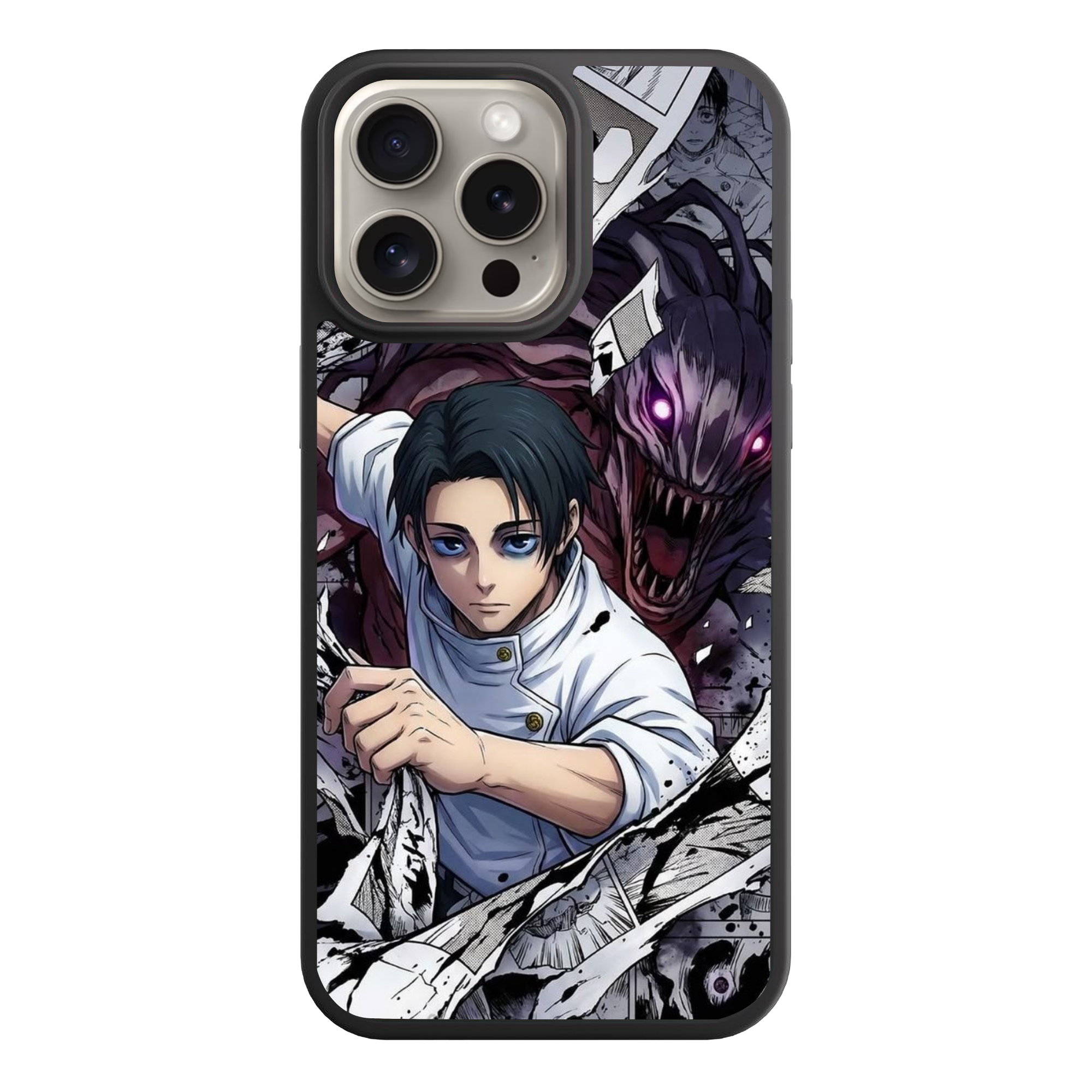 Jujutsu Kaisen Yuta Phone Case For iPhone Samsung Galaxy Pixel - Yuta Okkotsu And Rika Orimoto Breaking Through Manga Panels Poster