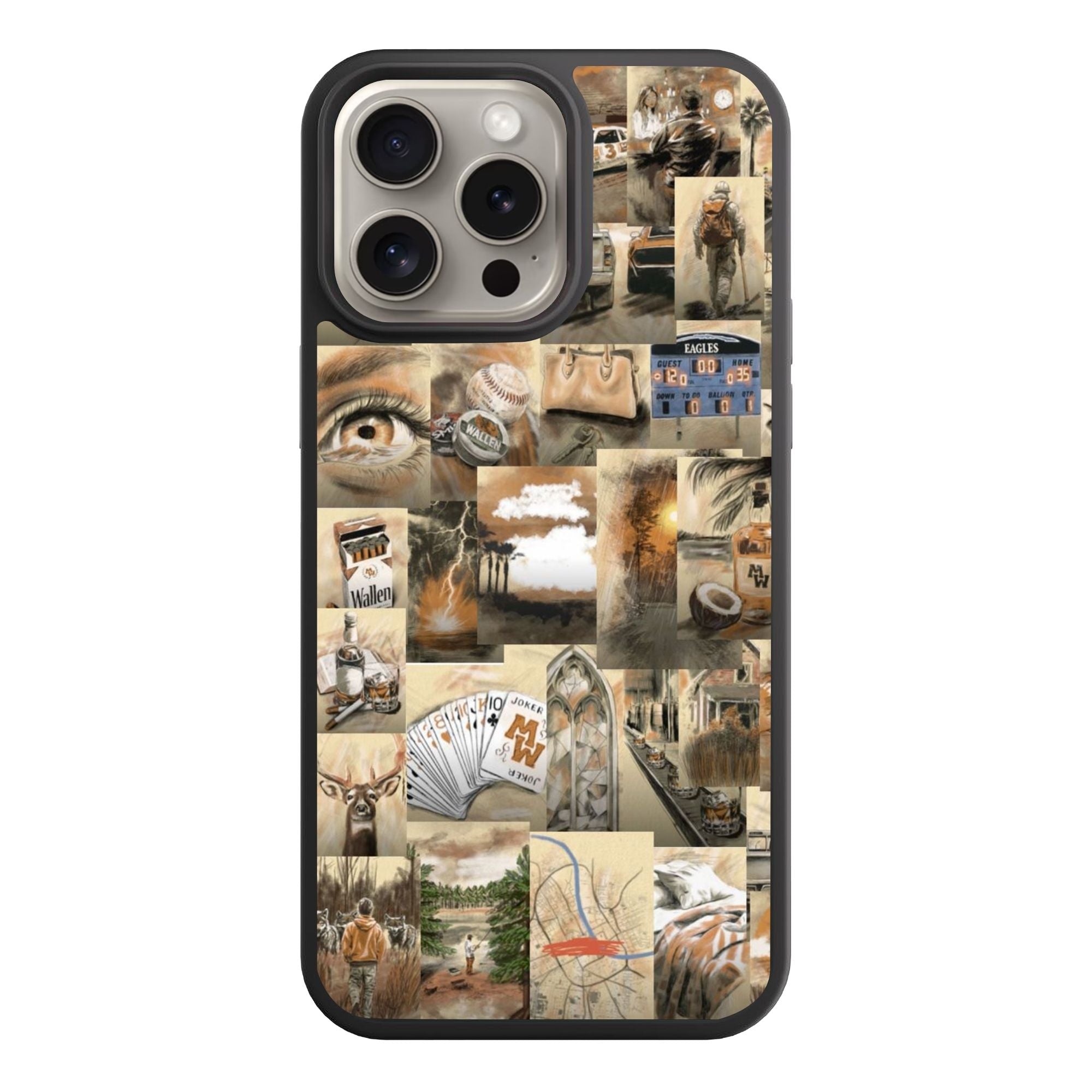 Morgan Wallen Phone Case For iPhone Samsung Galaxy Pixel - Morgan Wallen Country Music Aesthetic Collage