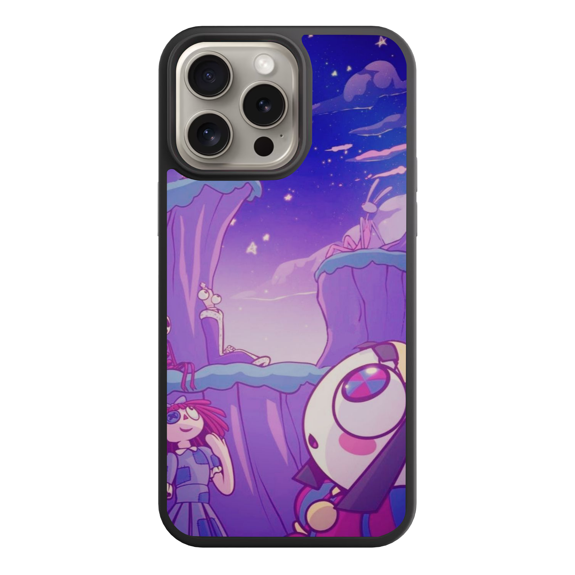 The Amazing Digital Circus Phone Case For iPhone Samsung Galaxy Pixel - Pomni Ragatha And Friends Under The Stars