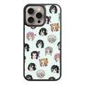 Demon Slayer Phone Case For iPhone Samsung Galaxy Pixel - Demon Slayer Hashira Chibi Pattern On Light Teal Background