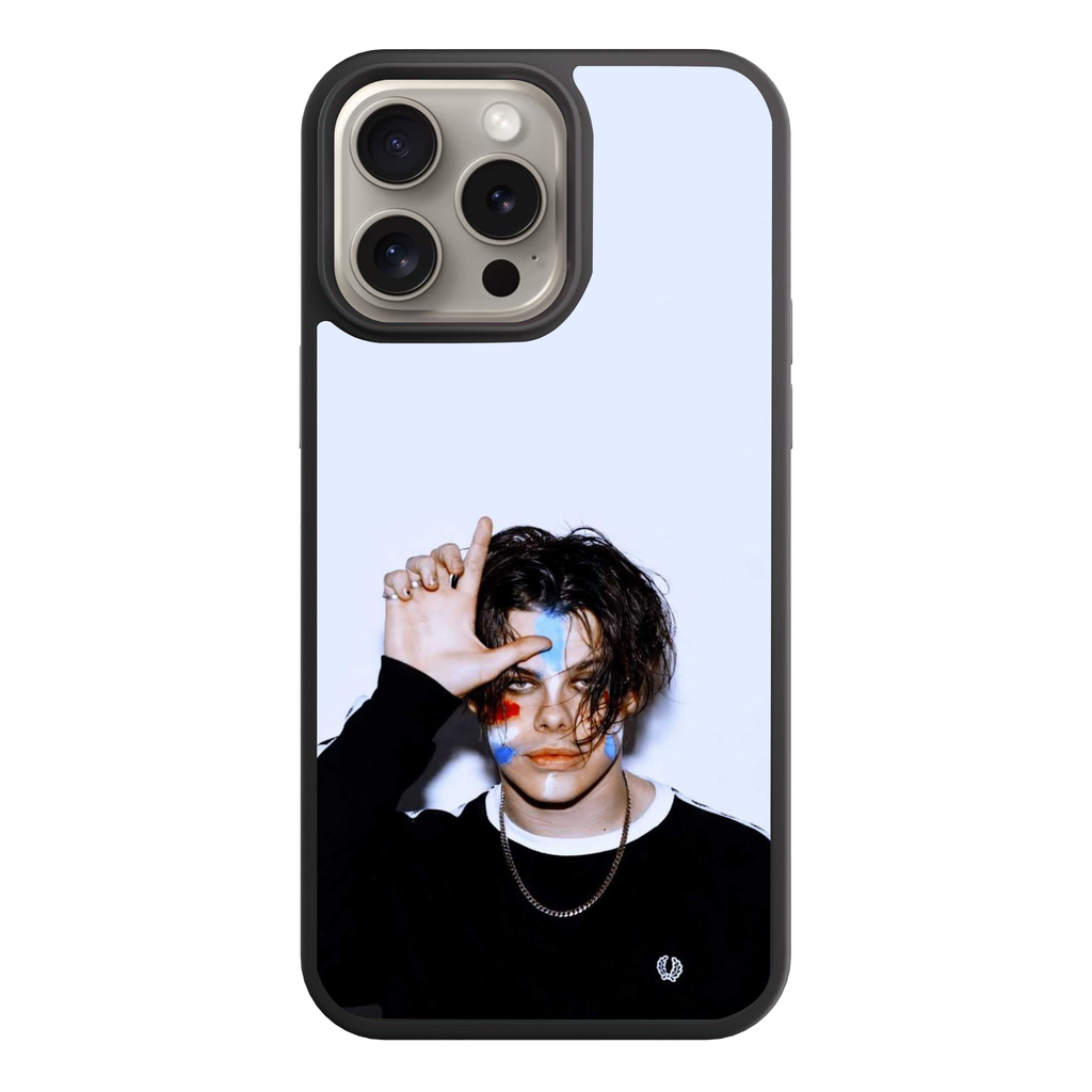Yungblud Phone Case For iPhone Samsung Galaxy Pixel - Yungblud Making Loser Sign On White Background