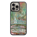 Witch Hat Atelier Phone Case For iPhone Samsung Galaxy Pixel - Witch Hat Atelier Cast Walking Across Monet Style Water Lily Pond Bridge Background