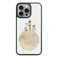 The Little Prince Phone Case For iPhone Samsung Galaxy Pixel - The Little Prince Standing With Fox And Rose On Textured White Background