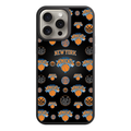 NBA New York Knicks Phone Case For iPhone Samsung Galaxy Pixel - New York Knicks Logo Pattern On Black Background