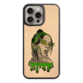 Billie Eilish Phone Case For iPhone Samsung Galaxy Pixel - Billie Eilish Colored Pencil Drawing With Green Slime Element On Beige Background