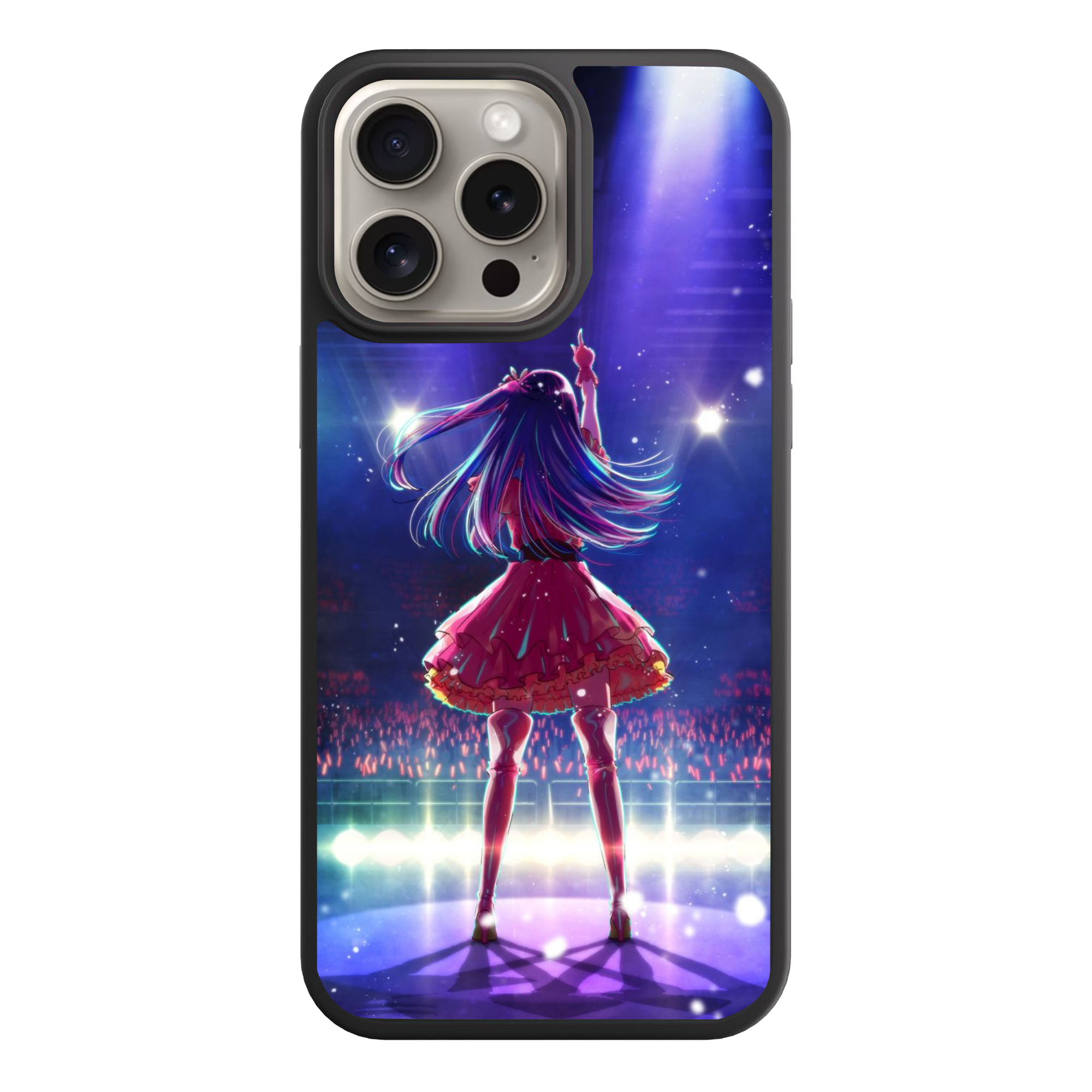 Oshi No Ko Ai Hoshino Phone Case For iPhone Samsung Galaxy Pixel - Ai Hoshino Back View Performing On Stage