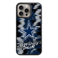 NFL Dallas Cowboys Phone Case For iPhone Samsung Galaxy Pixel - Dallas Cowboys Logo And Wordmark On Pixelated Textured Background