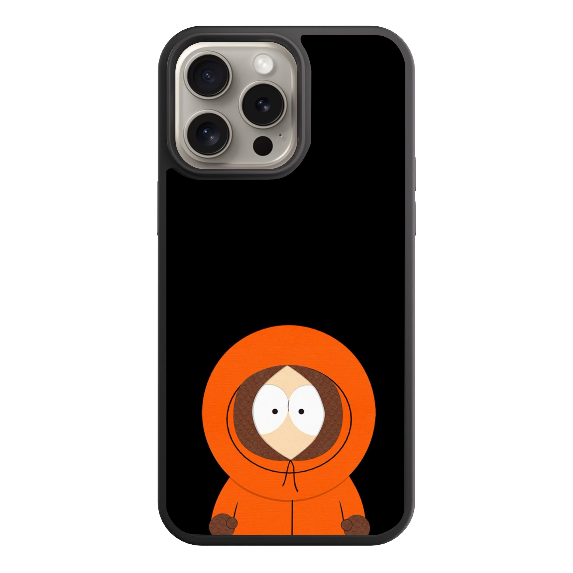 South Park Kenny Phone Case For iPhone Samsung Galaxy Pixel - South Park Kenny McCormick On Black Background