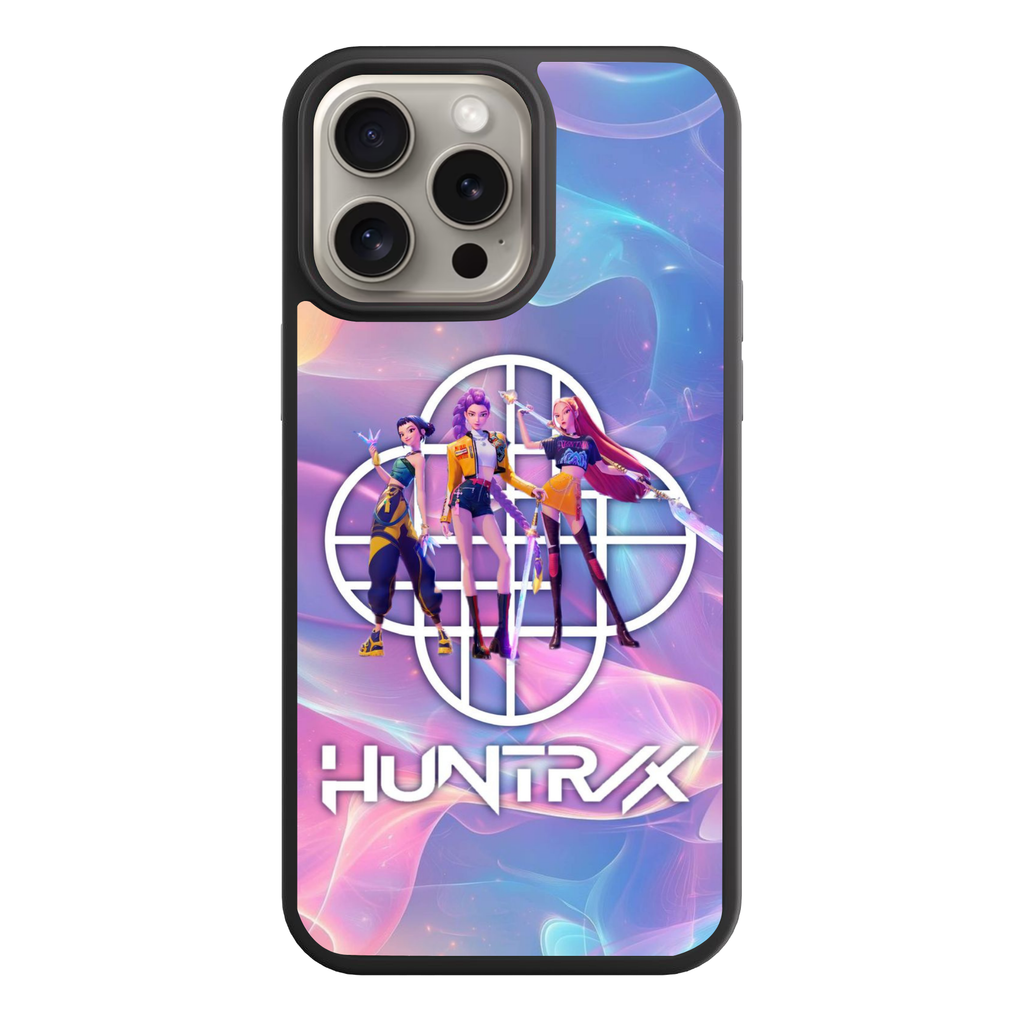 KPop Demon Hunters Phone Case For iPhone Samsung Galaxy Pixel - HUNTRIX Liquid Marble Iridescent Team Art