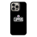 NBA Los Angeles Clippers Phone Case For iPhone Samsung Galaxy Pixel - Los Angeles Clippers Logo And Wordmark On Black Background