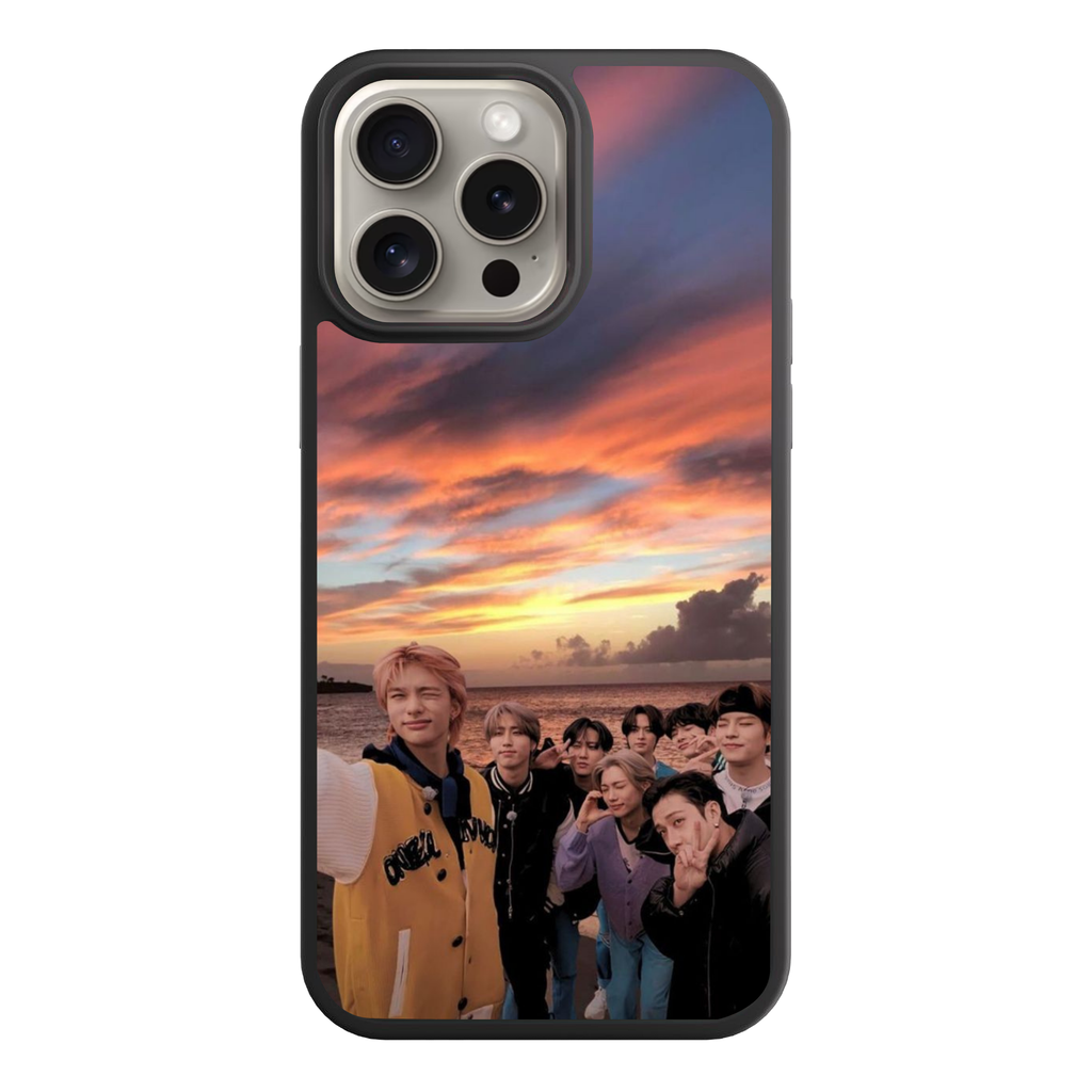 Stray Kids Phone Case For iPhone Samsung Galaxy Pixel - Stray Kids Sunset Selfie On The Beach