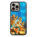 Saint Seiya Knights Of The Zodiac Phone Case For iPhone Samsung Galaxy Pixel - Saint Seiya Gold Saints Group Illustration On Starry Night Background