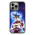 Dragon Ball Goku Phone Case For iPhone Samsung Galaxy Pixel - Mastered Ultra Instinct Son Goku Art With Blue Glowing Aura On Purple And Black Background