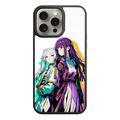 Frieren Beyond Journeys End Phone Case For iPhone Samsung Galaxy Pixel - Frieren And Fern Back To Back On White Background