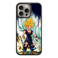 Dragon Ball Gohan Phone Case For iPhone Samsung Galaxy Pixel - Super Saiyan 2 Son Gohan With Blue Lightning And White Energy Waves Poster