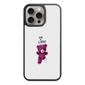 Yungblud Phone Case For iPhone Samsung Galaxy Pixel - Yungblud Die A Little Pink Teddy Bear Graphic On White Textured Background