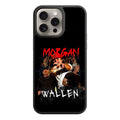 Morgan Wallen Phone Case For iPhone Samsung Galaxy Pixel - Morgan Wallen Concert Graphic With Lightning Elements In Black Background
