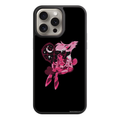 Hazbin Hotel Angel Dust Phone Case For iPhone Samsung Galaxy Pixel - Angel Dust And Fat Nuggets Illustration On Black Background