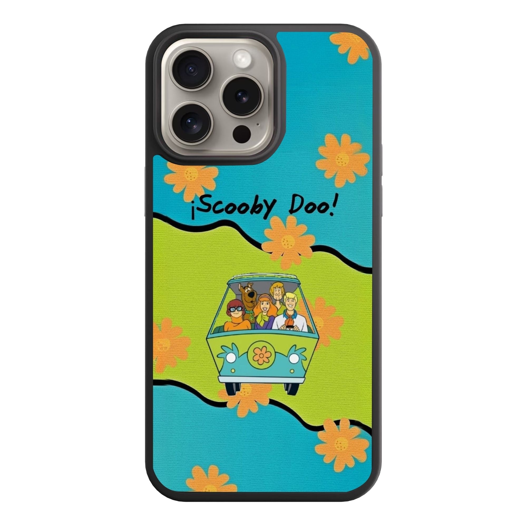 Scooby Doo Phone Case For iPhone Samsung Galaxy Pixel - Scooby Doo Mystery Machine Gang Retro Pattern Background