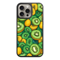 Kiwi Pattern Phone Case For iPhone Samsung Galaxy Pixel - Vibrant Illustrated Green And Gold Kiwi Pattern