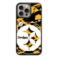 NFL Pittsburgh Steelers Phone Case For iPhone Samsung Galaxy Pixel - Pittsburgh Steelers Logo On Black And Yellow Graffiti Background