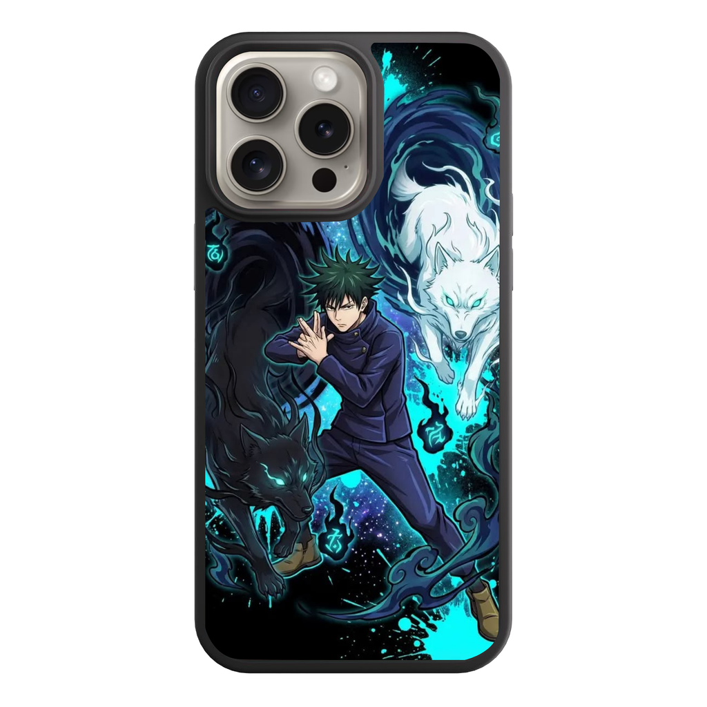 Jujutsu Kaisen Megumi Phone Case For iPhone Samsung Galaxy Pixel - Megumi Fushiguro Divine Dogs Summoning Aesthetic Poster