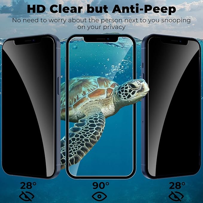 Privacy Screen Protector Full Coverage Anti-Spy Tempered Glass For iPhone Samsung Galaxy Pixel Motorola Xiaomi Vivo