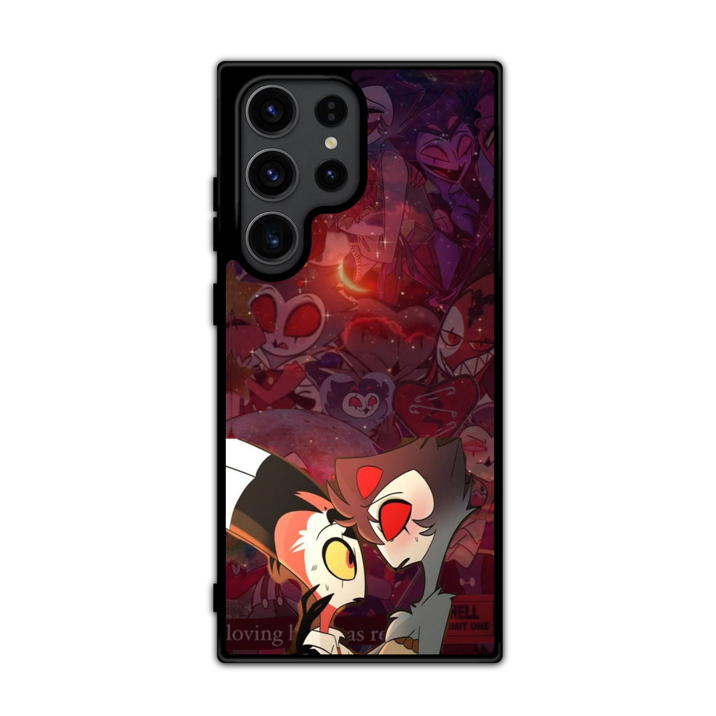 Helluva Boss Phone Case For iPhone Samsung Galaxy Pixel - Blitz And Stolas Romantic Illustration Art Poster