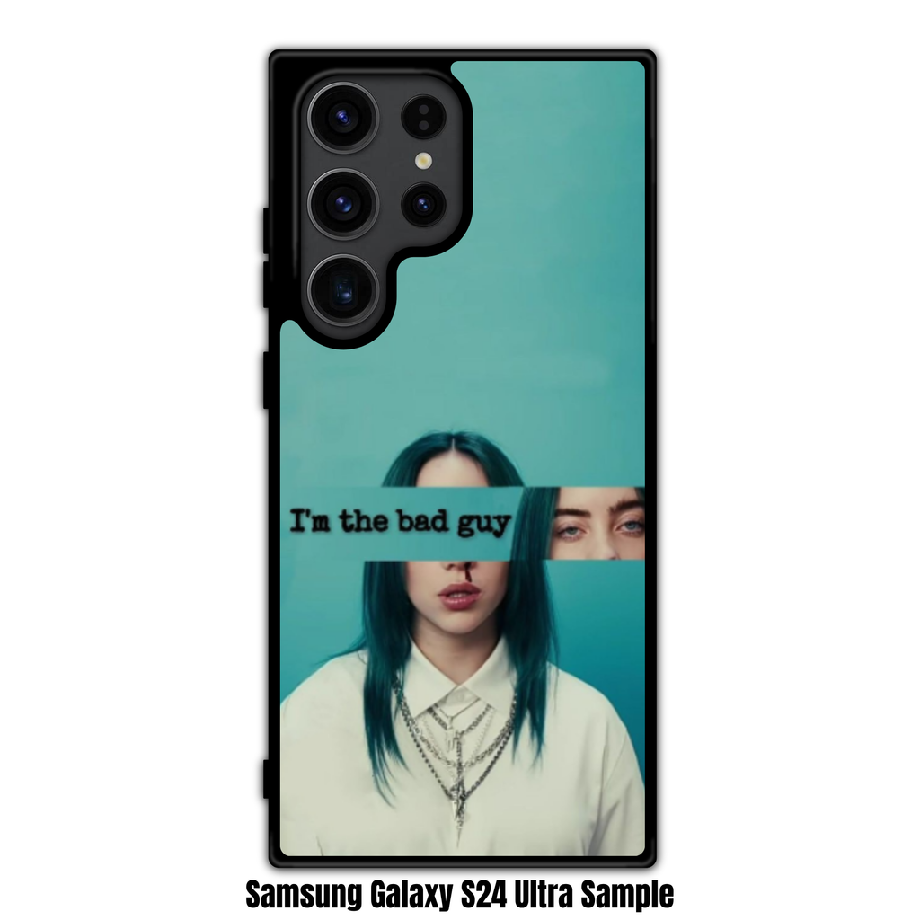 Billie Eilish Phone Case For iPhone Samsung Galaxy Pixel - Billie Eilish Mixed Photo Collage Layout On Dark Green Background